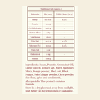 Nutshells nutritional information